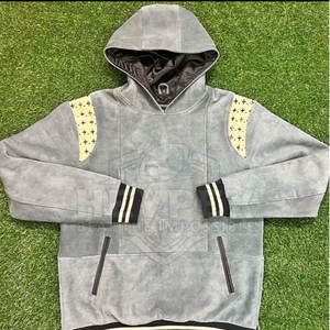 เสื้อฮู้ดผู้ชายสีทึบมาใหม่เสื้อผ้าฤดูหนาวพิมพ์ลายดิจิตอล - Product Image 4