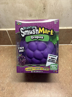 Smush Mart GRAPES VIRAL Squishy parfumé géant de 6 pouces par Crazy Fun RMS Nouveaux jouets sensoriels Smushmart