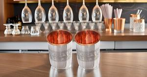 Mint Julep Cup <b>Accessory</b> Set of 2 Luxury Copper Metal <b>Drinkware</b> Scant & Charm Embossed - Product Image 6