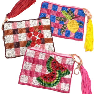 Latest Design Coin Pouch Beaded Embroidered Seed Bead Handmade Coin Purse with Customized Colour <b>for</b> Women and <b>Girls</b> - Product Image 1