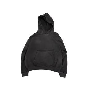 Wholesale Price Low MOQ Acid Washed Hoodie French Terry Cotton Vintage Distressed Acid Wash <b>Pullover</b> Hoodie for <b>Men</b> - Product Image 6