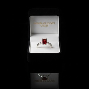 แหวนหมั้นโกเมนเงินสเตอร์ลิง925ทำด้วยมือแหวนที่ดีเครื่องประดับที่ดีสัญญาแต่งงานด้วยการตัดหินตั้งค่าเพชรมุกฝัง - Product Image 6