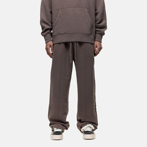 Pantalons de survêtement d'hiver pour hommes Pantalons décontractés à jambe droite 100% coton polaire Mi-léger Haute qualité Logo personnalisé Jogging - Product Image 3