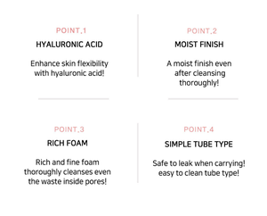 Espuma Limpiadora Facial Hidratante con Ácido Hialurónico LEBELAGE, Limpiador Suave para Pieles Sensibles, Limpieza Profunda de Poros - Product Image 4