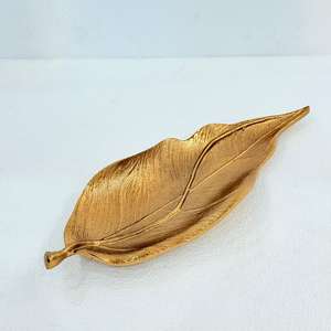 Bol à fruits secs et à en-cas pour mariage et fête en aluminium métallique fait à la main Ensemble de 2 avec finition plaquée or - Product Image 5