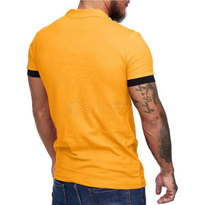 El último diseño de camisetas polo Causal Wear Camisetas Polo de color personalizado con logotipo personalizado - Product Image 5