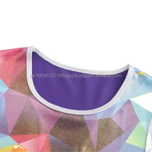 Ensemble justaucorps et short de gymnastique par sublimation pour fillettes Ensemble justaucorps athlétique sans manches Vêtements de danse Maillots de bain au Pakistan - Product Image 3