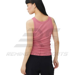 La mejor fabricación Camiseta sin mangas de mujer de color sólido de la mejor calidad Proveedor directo de fábrica Ropa activa Camiseta sin mangas de gimnasio para damas - Product Image 2