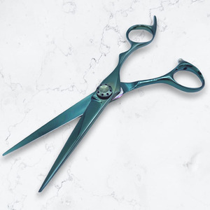 Tijeras para cortar el cabello de primera calidad con bolsa con cremallera, tijeras para cortar el cabello, tijeras de salón de belleza recubiertas de Color, acero inoxidable - Product Image 6