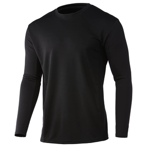 เสื้อยืดคอกลมแขนยาวผู้ชาย ผ้าทอเนื้อหนัก ซักย้อมสีแบบแอซิดวอช ผสมสแปนเด็กซ์/โพลีเอสเตอร์ ระบายอากาศได้ดี แห้งเร็ว เสื้อยืดเปล่าขายส่ง - Product Image 5