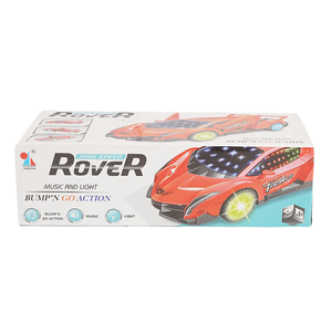 Voiture à grande vitesse avec musique et lumières pour enfants - Jaune - Product Image 4