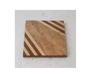 Sous-verres en bois personnalisés populaires pour la maison déco sous-verre en bois massif en bois d'acacia par l'artisanat en croissant - Product Image 4