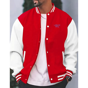 2025 nuevo fabricante al por mayor chaqueta Letterman de alta calidad Unisex personalizado Vintage Streetwear Invierno en Blanco Varsities 100% - Product Image 3