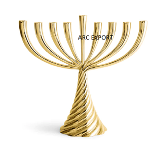 Bougeoir en aluminium doré Bougeoir de table design moderne Bougeoir à 9 bougies chauffe-plat avec support - Product Image 2