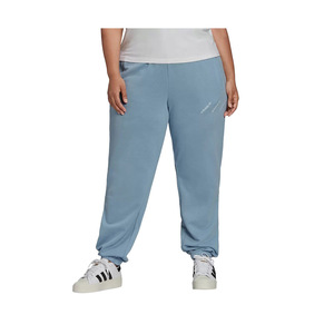 Pantalones Deportivos Adidas Plus Logo para Mujer, Color: Azul, 100% Auténticos - Product Image 1