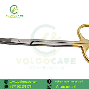 Vente en gros Volgocare International Extra Sharp Ciseaux chirurgicaux plaqués or incurvés de 5.5 pouces Coupe chirurgicale de précision durable - Product Image 6