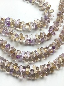 Cuentas de lágrima facetadas de ametrino de calidad de exportación para creaciones únicas de collares y pendientes disponibles a un precio asequible - Product Image 4