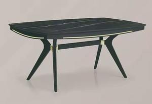 Juego de comedor moderno y elegante con 1 mesa y 6 sillas para el hogar, cocina, hoteles y villas, Añade estilo a tu espacio - Product Image 3