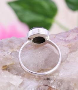 Anillo de Compromiso de Plata de Ley 925 con Labradorita Azul Natural para Hombre, Estilo Cristiano Vintage, con Gema de Sodalita, Certificado por Terceros - Product Image 4