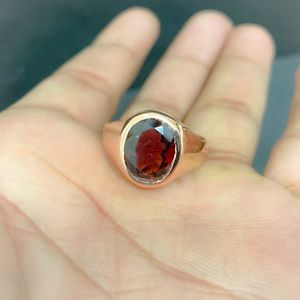 Anillos de Plata de Ley 925 para hombre, anillo de piedra Natural granate para hombre, anillos de plata con piedras preciosas, joyería fina de moda, regalos de lujo para hombre - Product Image 6