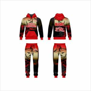 Conjunto Deportivo de Invierno para Hombre, Corte Regular, Poliéster, Sublimación, con Capucha, Cordón Ajustable, Felpa, MOQ Bajo, para Correr, Deportes, Ropa de Equipo - Product Image 3