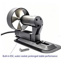 Motor de Propulsión Subacuática AQ1020 de 48 kg y 1500 W, Potente Motor Metálico para Robótica Submarina, Dispositivo de Propulsión Marina Eléctrico, Motor de Corriente Continua sin Escobillas