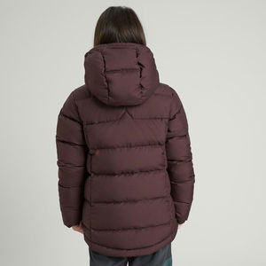 Chaqueta acolchada de chocolate con capucha y cierre de cremallera de estilo informal de lujo de alta calidad personalizada para ropa de invierno para niños - Product Image 4