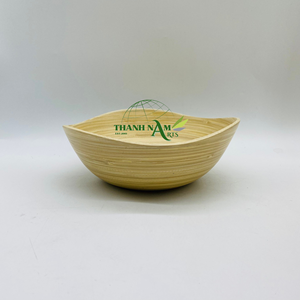 Bols à salade et à soupe jetables en bambou écologiques personnalisables 2024, pour intérieur/extérieur, cuisine, bols décoratifs pour fêtes, fabriqués au Vietnam - Product Image 1