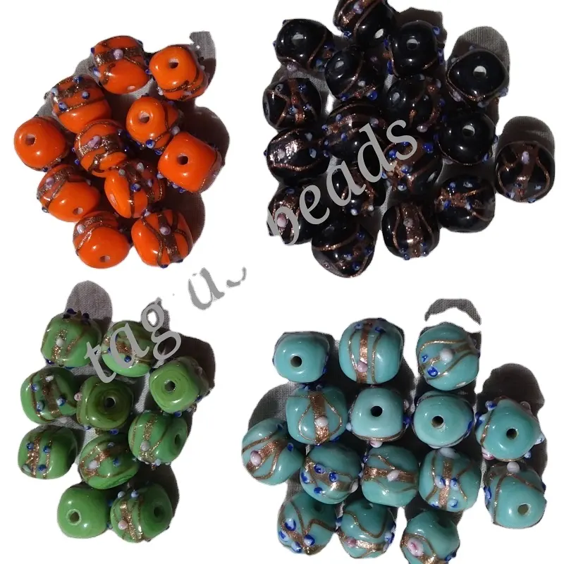 Crystal beads All antique venetian wound fancy kente indian tread beads beads For Bracelet Charms