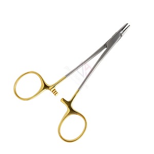 Porte-aiguille chirurgical manuel de haute qualité Derf TC avec inserts en carbure de tungstène, pointe dentelée, contrôle précis de l'aiguille - Product Image 4