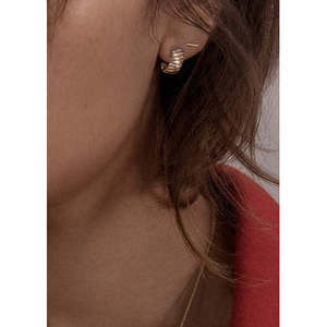 Pendientes Clásicos Geométricos con Micro Barras, Chapados en Oro, con Perlas de Agua Dulce y Diamantes, de Aleación de Latón y Zinc, Religiosos, para Bodas y Fiestas - Product Image 5