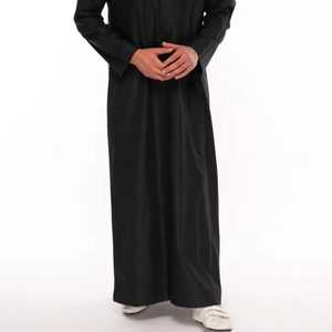 La mejor calidad Qatar Dubai Thobes para hombres con costura Elegante ropa islámica musulmana Thobe Jubba Kaftan Abaya para hombres - Product Image 2