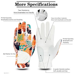 Gants de golf respirants en cuir véritable, gants de golf pour hommes en cuir de mouton Cabretta - Product Image 2