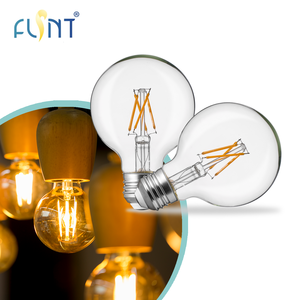 Горячая распродажа: винтажная лампа-глобус G125, светодиодная лампа с нитевидным свечением, 220 В, теплый белый свет, прозрачное стекло, цоколь E27, для жилых подвесных светильников, CE UKCA - Product Image 1