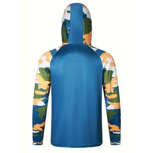 Sweat à capuche léger respirant à manches longues Sweats à capuche de pêche Dernière conception Sublimation imprimé à manches longues à séchage rapide - Product Image 2