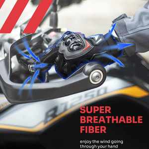 Guantes de moto de carreras de piel de vaca genuina Guantes de cuero de la mejor calidad con función de pantalla táctil para deportes - Product Image 4