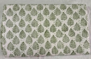 Meilleur prix coton nettoyé à sec réversible Handblock imprimé bébé Kantha couette à l'achat en gros - Product Image 6