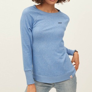 เสื้อสเวตเตอร์สวมหัวสำหรับผู้หญิงเสื้อสเวตเชิ้ตแบบกำหนดเองไหล่ตกเสื้อสเวตเชิ้ตระบายอากาศใส่สบาย - Product Image 1