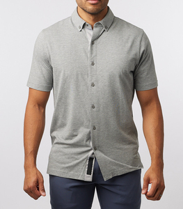 Camisa de Hombre en Oferta, Precio Bajo, Diseño de Logotipo Personalizado, Alta Calidad, Antiarrugas, Impresión Digital, 100% Algodón Tejido, Manga Corta - Product Image 1