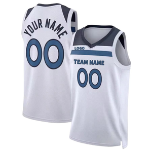 Maillot de basket-ball personnalisé cousu par l'équipe, respirant, vente en gros, ensemble réversible, technique unie, vente chaude - Product Image 1