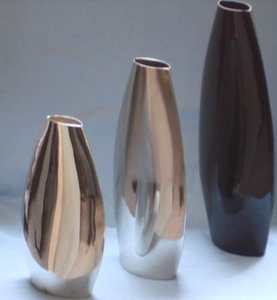 Florero de Metal de lujo hecho a mano atractivo soporte de flores decorativas para bodas y fiestas maceta de Metal de lujo de la mejor calidad - Product Image 3