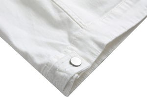 Chaqueta de mezclilla de color sólido con presupuesto amigable de alta venta para hombres Chaquetas de mezclilla para hombres de temporada de invierno hechas en fábrica - Product Image 3