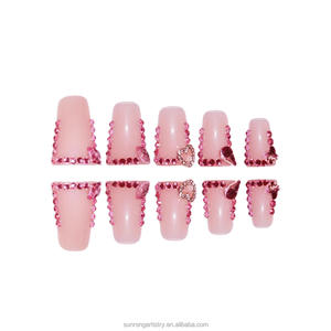 <span class=keywords><strong>Uñas</strong></span> Postizas <span class=keywords><strong>con</strong></span> Pedrería, Tonos <span class=keywords><strong>de</strong></span> Piel Brillantes, Diseño <span class=keywords><strong>de</strong></span> Pico <span class=keywords><strong>de</strong></span> Pato, <span class=keywords><strong>Uñas</strong></span> Postizas 3D <span class=keywords><strong>con</strong></span> Diamantes y Dije <span class=keywords><strong>de</strong></span> Corazón - Product Image 3