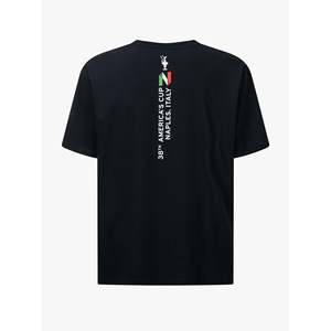 T-shirt Oversize America's Cup 38 Blu Navy in Jersey 100% Cotone con Stampa e Motivo a Compressione - Product Image 4