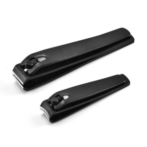 Ensemble de coupe-ongles en acier inoxydable noir, marque privée OEM, logo personnalisé, coupe-ongles pour doigts et orteils, outil de toilettage, vente en gros - Product Image 1