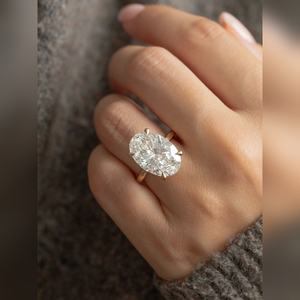 Oval Cut Engagement Ring Factory Direct 10K 14K 18K Gold Silver Platinum Plated <b>Stone</b> Bridal Wedding Jewelry Wholesale - Product Image 2