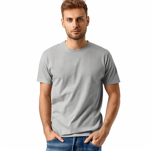 Fabricant OEM en gros sur mesure, fournisseur de t-shirts à col rond 100% coton 180 GSM, service de fabrication en gros sous marque privée - Product Image 3