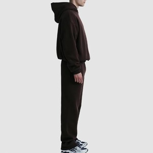Haute qualité 100% coton unisexe survêtements HeavyWeight 450 Gsm Boxy Style survêtements avec pantalon de survêtement court ensemble d'hiver pour hommes - Product Image 6