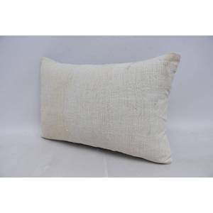 Beige tejido Ikat Patchwork lana almohada 16x24 pulgadas respetuoso con el medio ambiente antideslizante decorativo acento Floral Vintage patrón ropa de cama piso - Product Image 4
