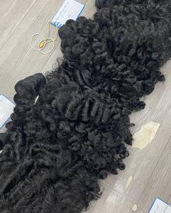 Prix d'usine Extensions de cheveux humains vietnamiens crus à cuticules alignées Cheveux birmans bouclés Cheveux doublement étirés - Product Image 6